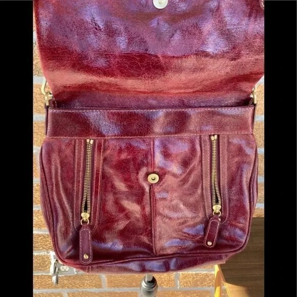 Rafe patent red handbag - Picture 7 of 16